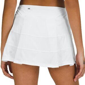 Great Condition Lululemon Mini Tennis Skirt. White, Size 4. Pace Rival Mid-Rise